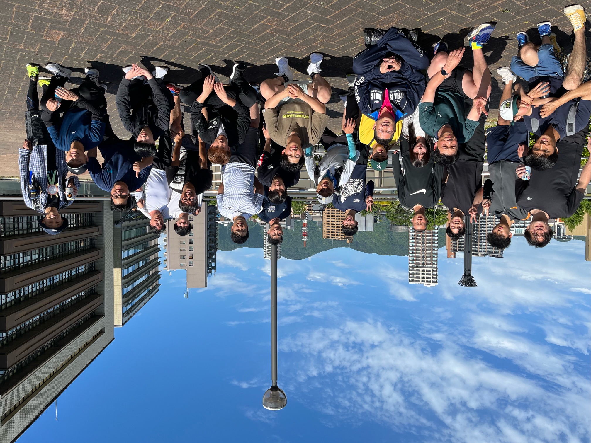 髙藤建設さん、門司港サイロさんと一緒に勝山公園リレーマラソンに参加